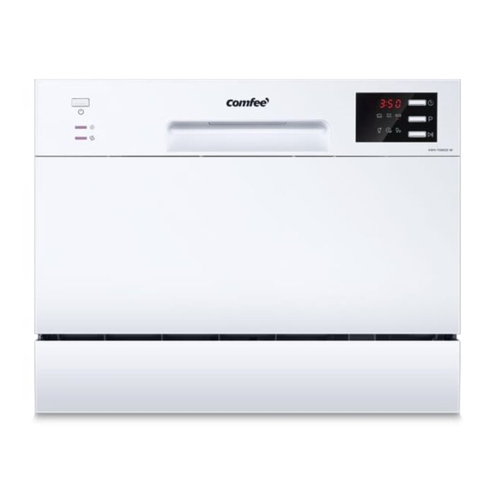 Comfee TD602E‑W Lave‑vaisselle pose‑libre 6 couverts – 47 dB 55 cm blanc – Image 1